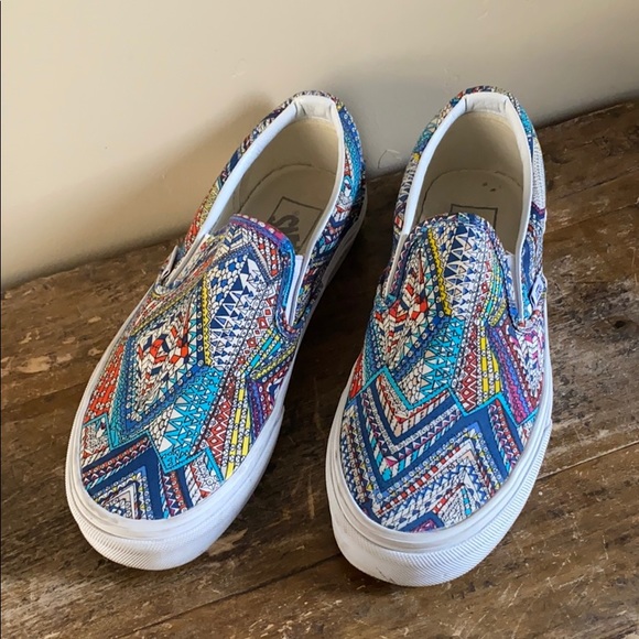colorful slip on shoes